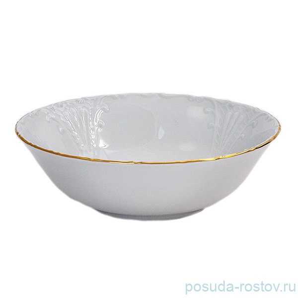 Салатник 13 см Bohemia Porcelan Moritz Zdekauer 1810 s.r.o. "Лиана /Золотая отводка" / 052594 Салатник 13 см Bohemia Porcelan Moritz Zdekauer 1810 s.r.o. "Лиана /Золотая отводка" / 052594