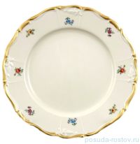 Набор тарелок 25 см 6 шт &quot;Мария-Луиза /Мелкие цветы /матовое золото /СК&quot; / 072161