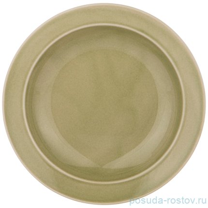 Тарелка 22,5 см глубокая &quot;Tint /Фисташковый&quot; (6шт.) / 263517