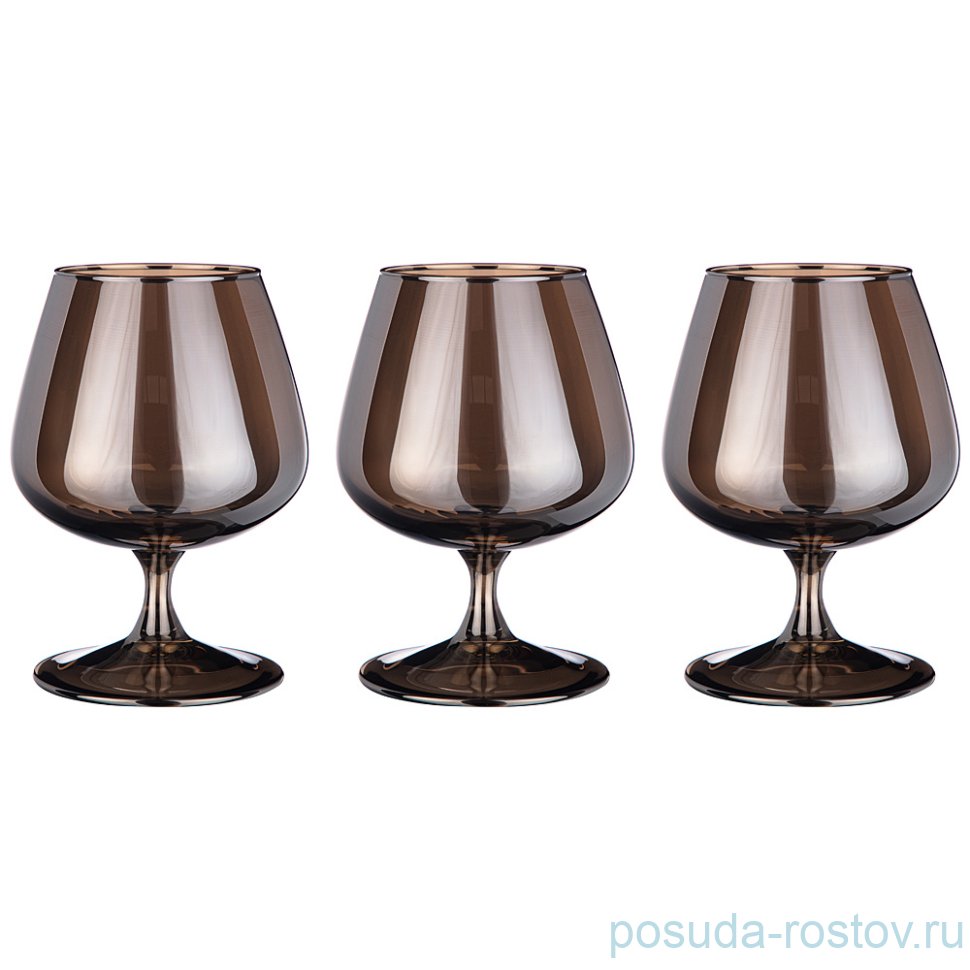 Бокалы для бренди 410 мл 3 шт "горький шоколад" / 251996 Бокалы для бренди 410 мл 3 шт "горький шоколад" / 251996