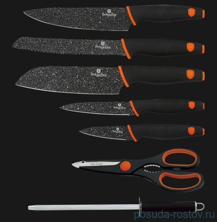 Набор ножей для кухни 8 предметов на подставке &quot;Granit Diamond Line&quot; / 135638
