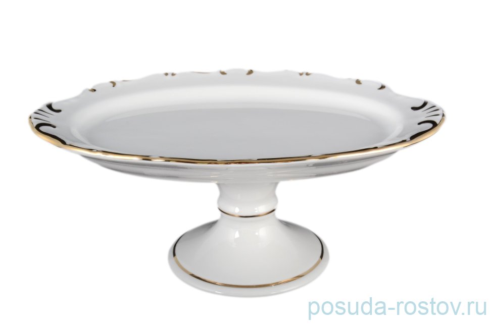 Блюдо 25 см овальное н/н "Корона /Золотой узор" / 093953 Блюдо 25 см овальное н/н "Корона /Золотой узор" / 093953