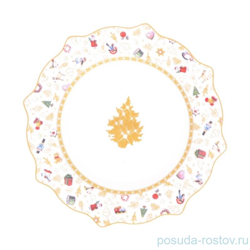Тарелка 17 см "Christmas world /Toys yellow" / 273747