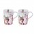 Набор кружек 320 мл 2 шт "Christmas /Пуансеттия" / 355088