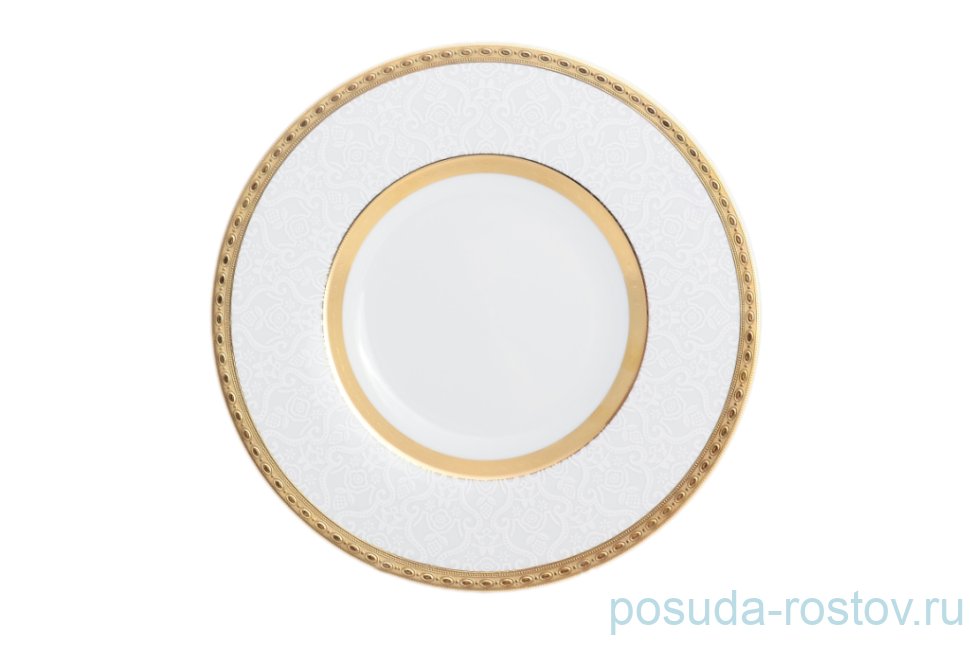 Блюдо 32 см круглое "Констанц /Белое кружево /золото" / 118941 Блюдо 32 см круглое "Констанц /Белое кружево /золото" / 118941