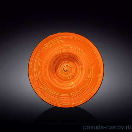 Тарелка 24 см глубокая оранжевая &quot;Spiral&quot; / 261581