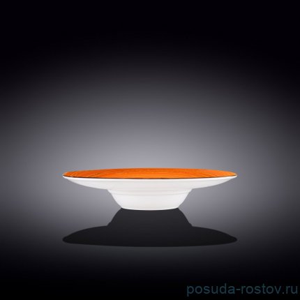 Тарелка 24 см глубокая оранжевая &quot;Spiral&quot; / 261581