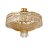 Люстра 12 рожковая потолочная золото &quot;Титания Люкс&quot; h-47 см, диаметр 70 см, вес 13 кг / 038177