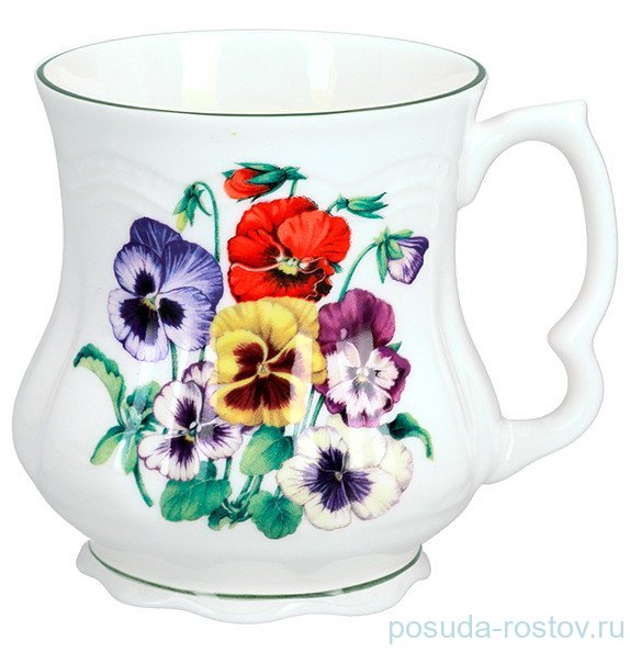 Кружка 400 мл "Анютины глазки" (подарочная упаковка) / 330278