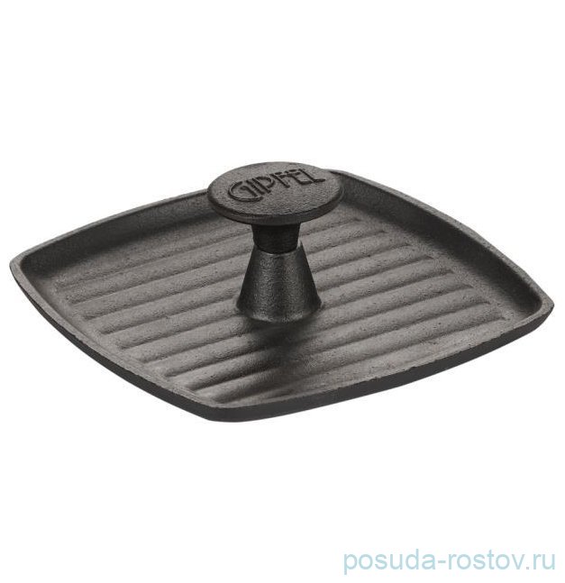 Крышка-пресс для гриля 18 х 18 см квадратная "Diletto" / 369465 Крышка-пресс для гриля 18 х 18 см квадратная "Diletto" / 369465
