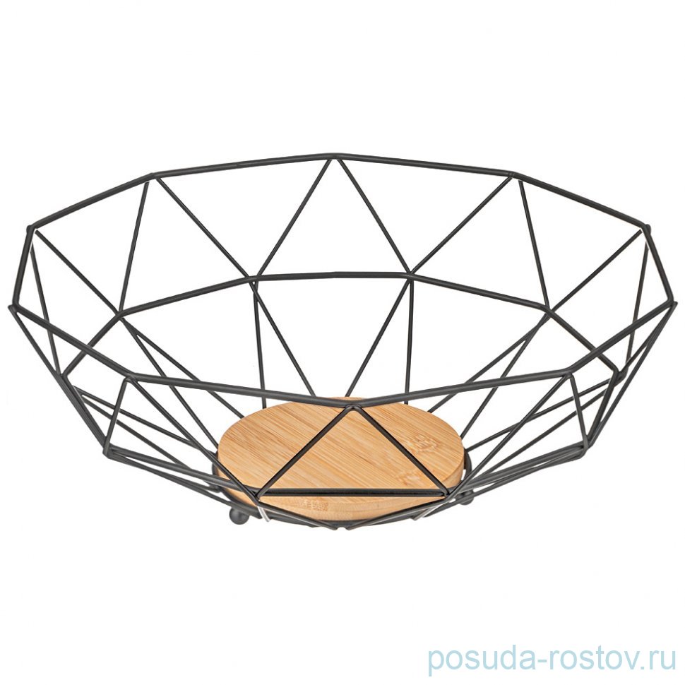 Фруктовница 28 х 10 см black Agness / 335320 Фруктовница 28 х 10 см black Agness / 335320