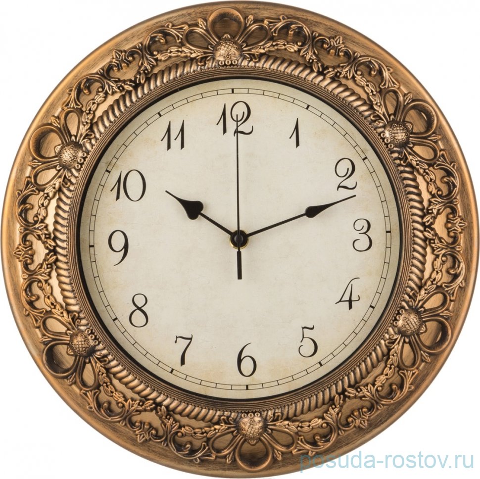 Часы настенные 33,2 х 33,2 х 4,2 см кварцевые "ROYAL HOUSE" / 187917