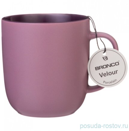 Кружка 400 мл тёмно-лиловая &quot;Velour&quot; (4шт.) / 264146