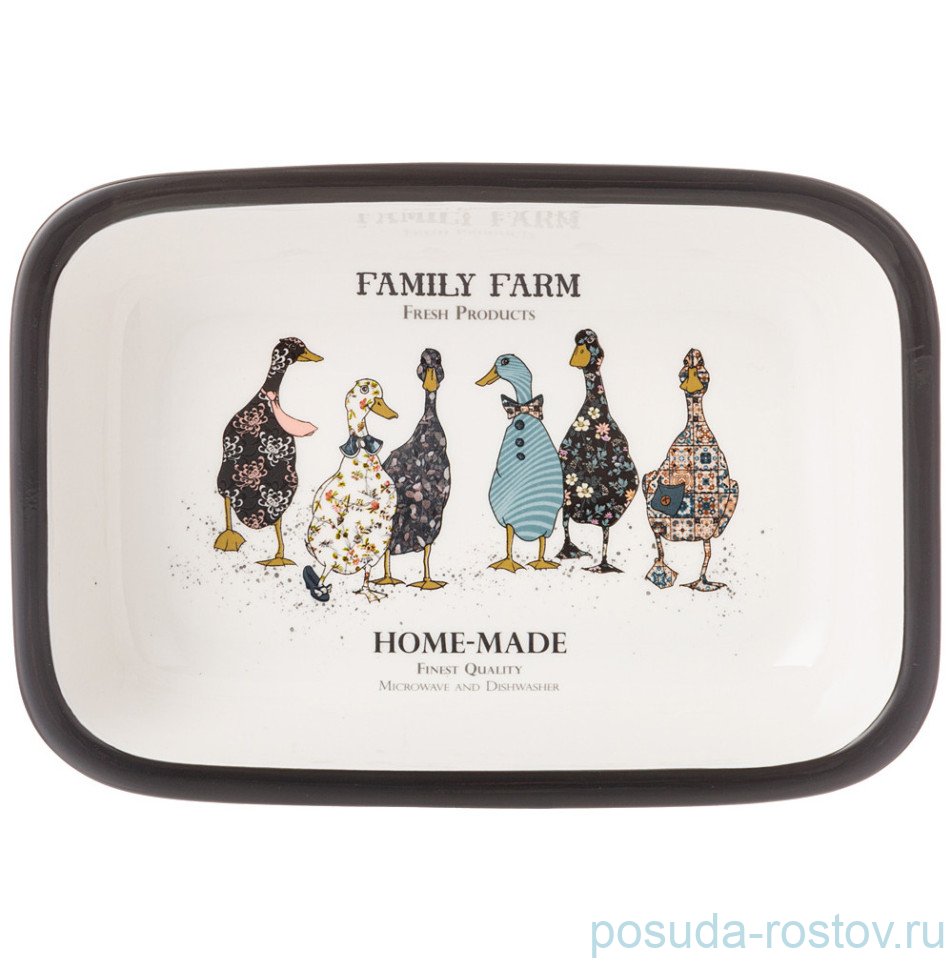 Блюдо 24 х 16 х 5 прямоугольное "Family farm" / 282096