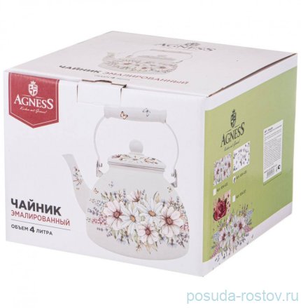 Чайник 4 л эмалированный &quot;дворцовый парк&quot; / 274419