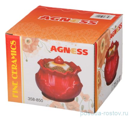 Сахарница 500 мл &quot;маковый цвет&quot; / 190355