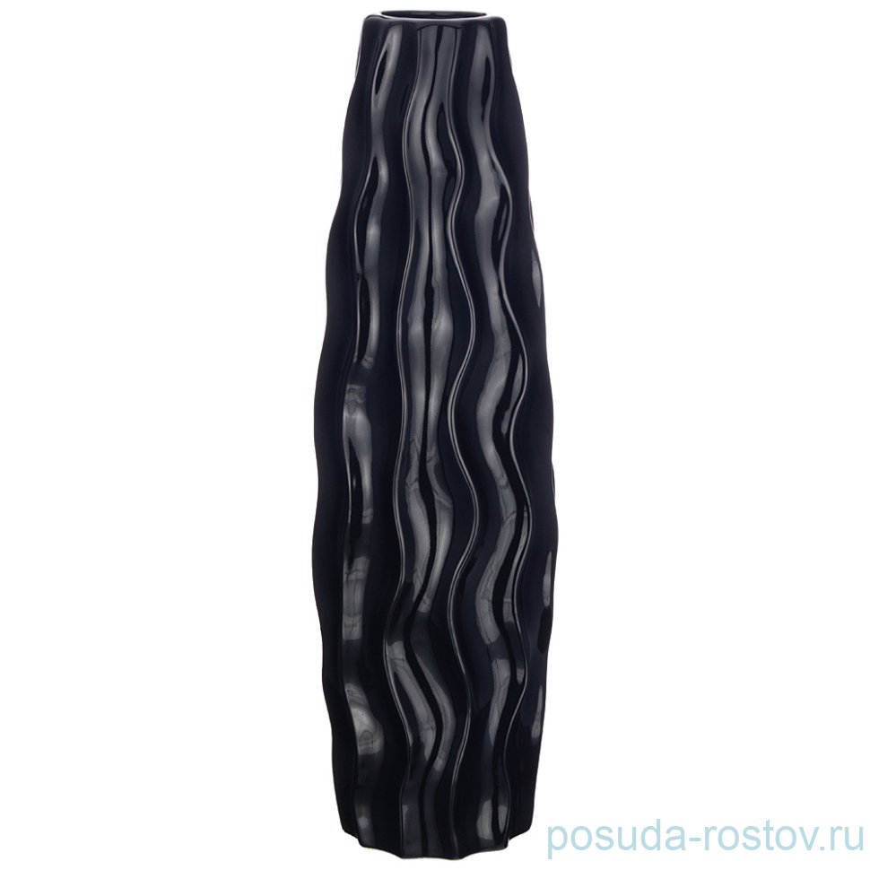 Ваза для цветов 49 см "Черная глазурь" / 233086