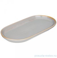 Тарелка 30 х 14,5 х 2,5 см овальная серая &quot;Soul kitchen&quot; / 301549