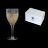 Бокалы для белого вина 270 мл 6 шт &quot;NICOLETTE /Мрамор золотой&quot; хрусталь Йиглава / 163828