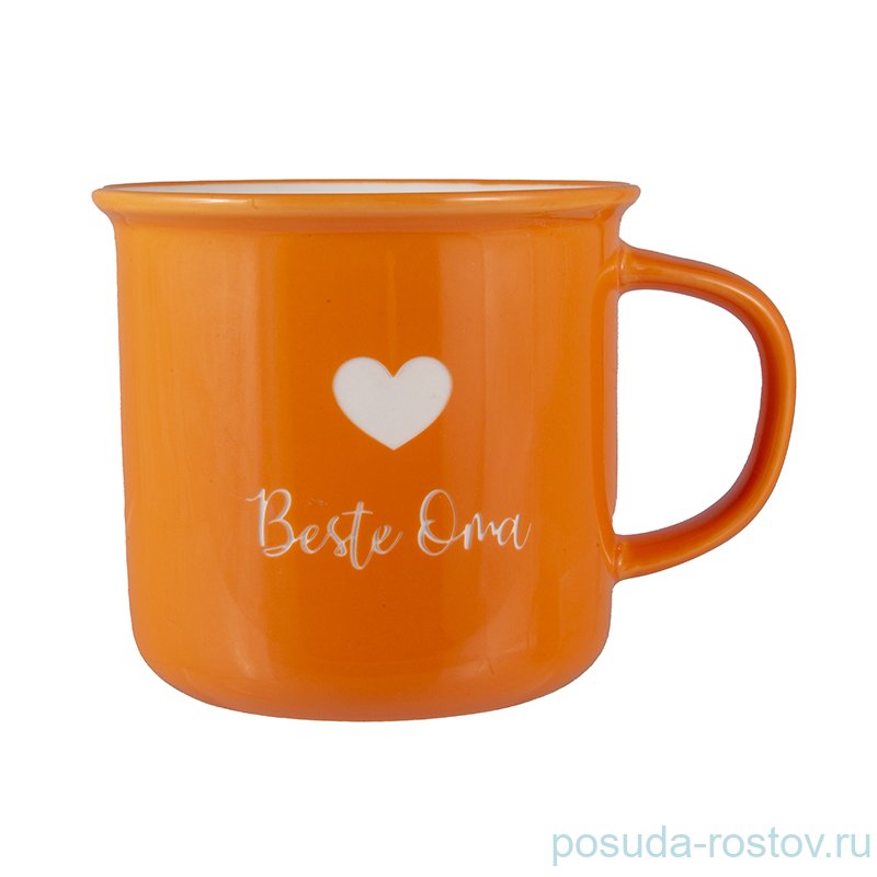 Кружка 330 мл 1 шт оранжевая "Beste Oma /Лучшая Бабушка"  / 212873