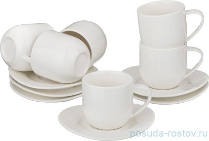 Набор кофейных пар 110 мл 6 шт &quot;Вейв&quot; / 187626