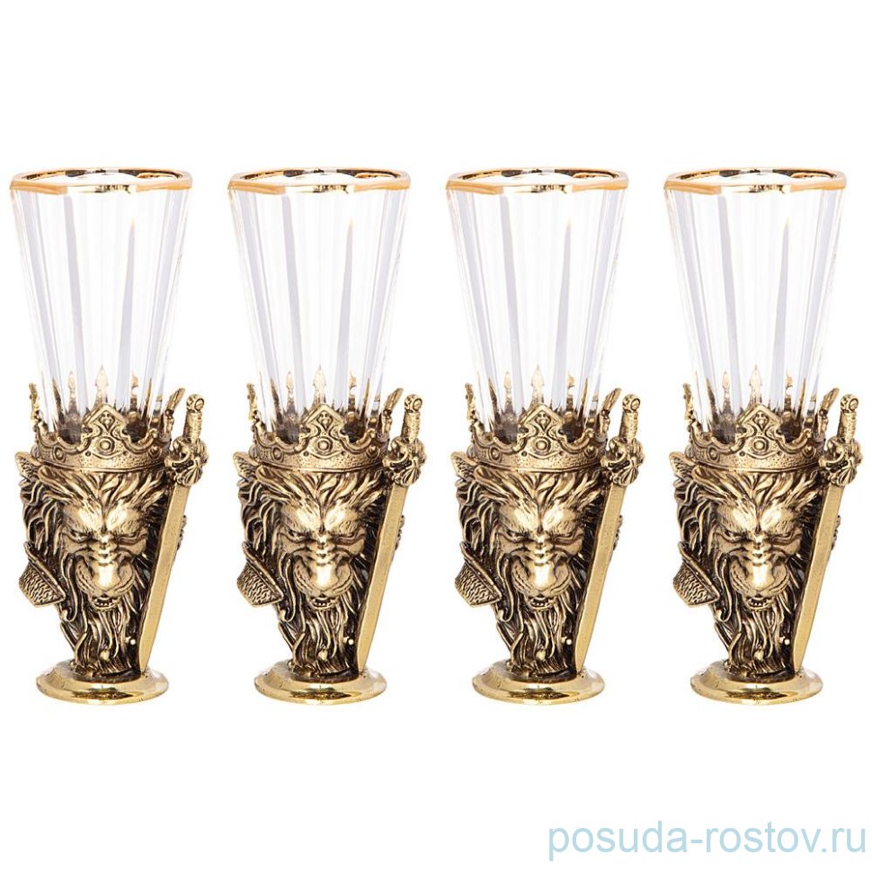 Рюмки 50 мл 4 шт "Лев" / 274826