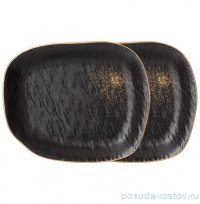 Набор тарелок 26,5 см 2 шт овальные &quot;Midnight gold&quot; / 275056