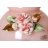 Ваза для цветов 40 см н/н розовая &quot;W. Cristal /Розы /Муранское стекло&quot; / 113386