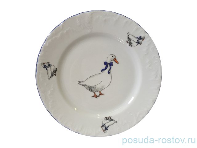 Тарелка 17 см 1 шт "Рококо /Гуси" / 109912 Тарелка 17 см 1 шт "Рококо /Гуси" / 109912
