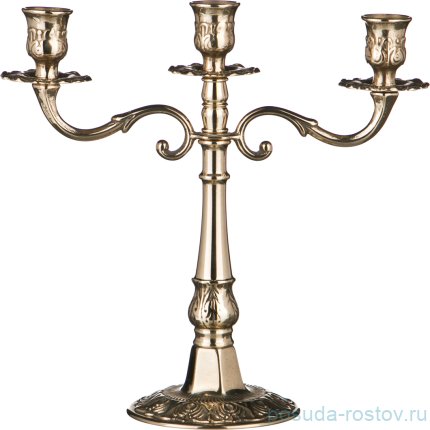 Подсвечник 3-х рожковый 24 см &quot;Stilars&quot;   / 198598