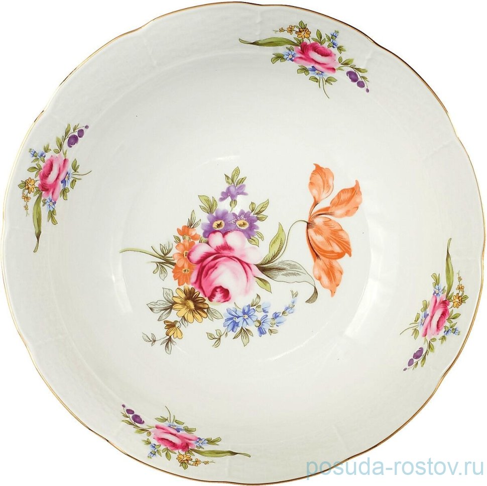 Тарелка 21 см 1 шт "Менуэт /Полевой цветок /золото" / 242474 Тарелка 21 см 1 шт "Менуэт /Полевой цветок /золото" / 242474