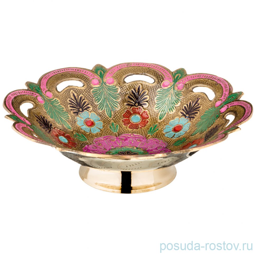 Конфетница 20 х 6 см н/н ажур "Магараджиб" / 197683