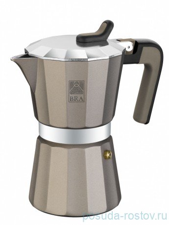 Кофеварка гейзерная на 6 чашек "BRA /Titanium" / 154863 Кофеварка гейзерная на 6 чашек "BRA /Titanium" / 154863