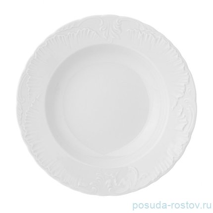 Тарелка 22,5 см глубокая &quot;Рококо /Без декора&quot; / 111605