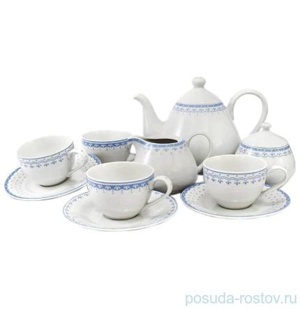 Чайный сервиз на 4 персоны 11 предметов &quot;Hyggelyne /Голубые узоры&quot; / 158497