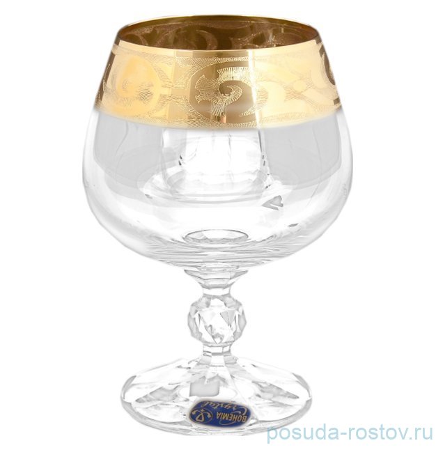 Бокалы для бренди 250 мл 6 шт "Клаудия /Орнамент на золоте"  / 122770