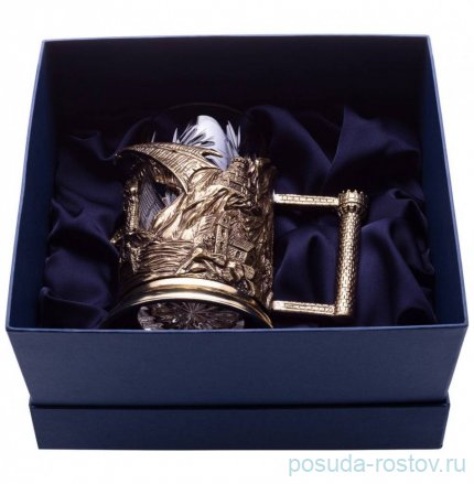 Стакан для чая 250 мл с подстаканником &quot;дракон&quot; / 301026