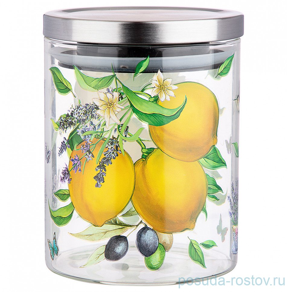 Банка для сыпучих продуктов 850 мл "Прованс /Лимоны" / 253564