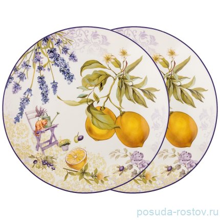 Тарелки 20 см 2 шт &quot;Прованс /Лимоны&quot; / 196689