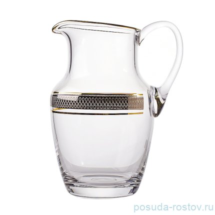 Кувшин для сока 1 л &quot;Кристалайт /Сафари /Платина с золотом&quot; 378090 / 068841