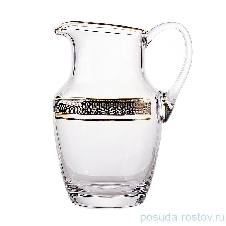 Кувшин для сока 1 л "Кристалайт /Сафари /Платина с золотом" 378090 / 068841