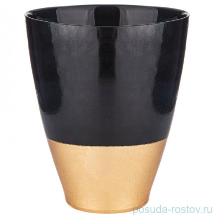 Ваза для цветов 19 х 24 см &quot;Bohemia black /gold&quot; / 291095