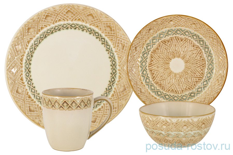 Набор посуды на 4 персоны 16 предметов "Дамаск" / 294790