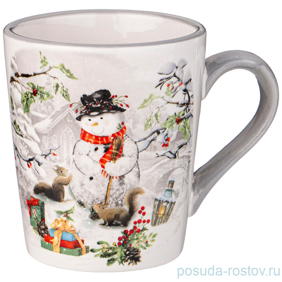 Кружка 400 мл "С новым годом! /Снеговик" / 335019