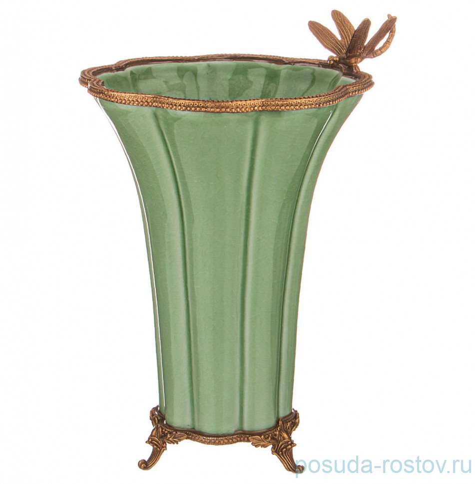 Ваза декоративная 23 х 20,5 х 32 см н/н "Со стреказой" / 270557