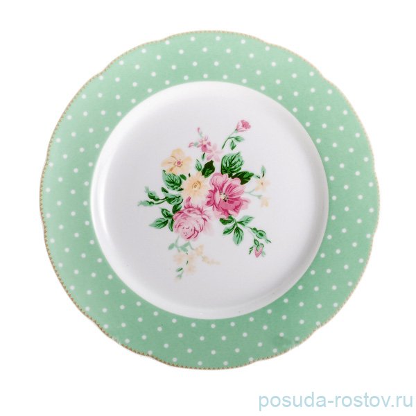 Тарелка 25 см 1 шт "Mix & Match /Зеленый" / 067303