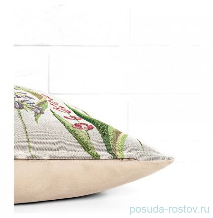 Наволочка 45 х 45 см, серый фон &quot;Тюльпаны для любимой&quot; / 305094