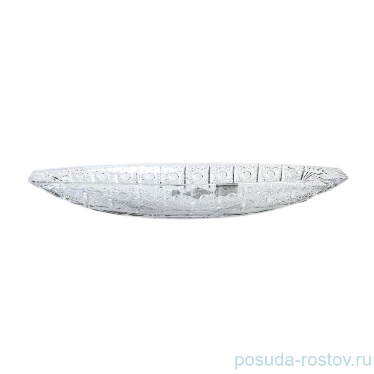 Блюдо 36 см овальное "A.Crystal /Хрусталь резной" / 139180