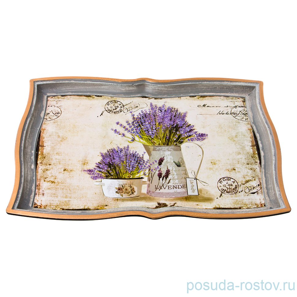 Поднос 34 х 22 см прямоугольный "Старинный прованс" / 186047 Поднос 34 х 22 см прямоугольный "Старинный прованс" / 186047