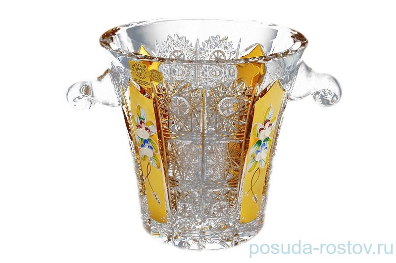 Ведёрко для льда 15 см "Хрусталь с золотом" / 033533 Ведёрко для льда 15 см "Хрусталь с золотом" / 033533